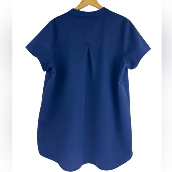 FIGS Technical Collection (Size S) Navy Blue "Kitale" Maternity 1-Pkt Scrub Top - Picture 5 of 8